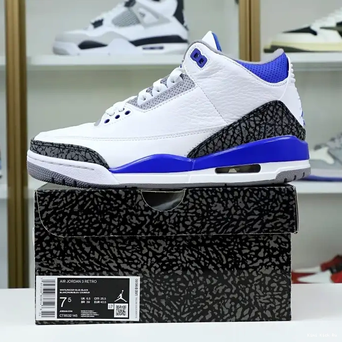 'RACER Kimikick AIR RETRO 3 BLUE' JORDAN 0408